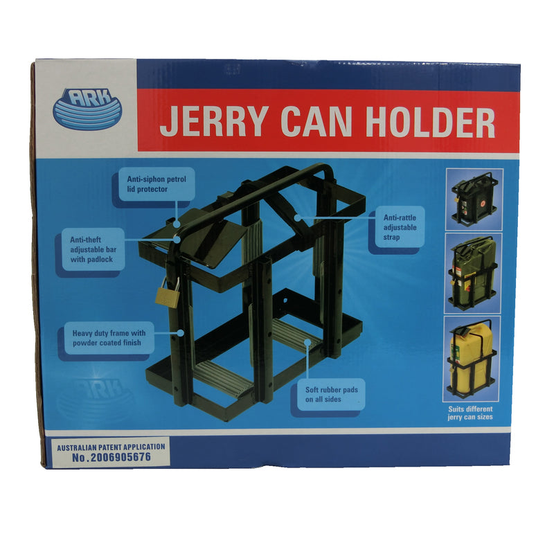 Ark Jerry Can Metal Holder 20L Carrier Fuel Petrol Diesel Anti Siphon JCH1020D