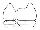 Custom Made Esteem Velour Seat Covers Suits Mazda E2000 Van 1989-1992 1 Row
