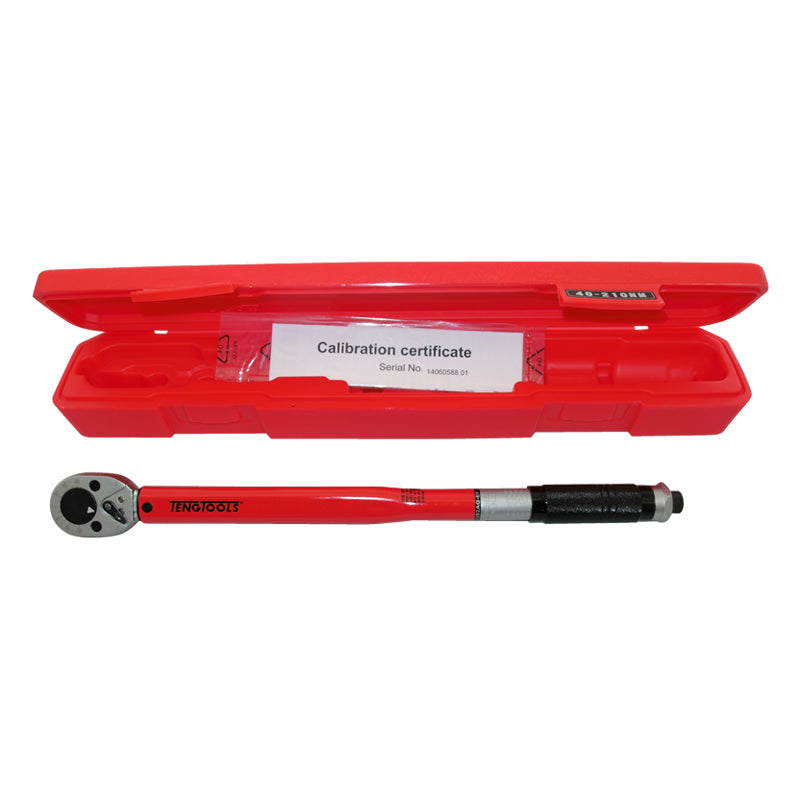 Teng Tools - 1/2 inch Drive Torque Wrench 40-210Nm Red 1292AG-EP40