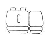 Esteem Velour Seat Covers Set Suits Mitsubishi Express SE/GLX/GL Starwagon Van 1986-1995 3 Rows