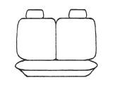 Esteem Velour Seat Covers Set Suits Mitsubishi Pajero IO 4 Door Wagon 1999-2002 2 Rows