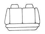Esteem Velour Seat Covers Set Suits Daihatsu Applause 4 Door Sedan 1998 2 Rows