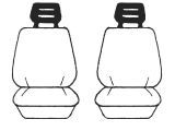 Custom Made Esteem Velour Seat Covers Daihatsu Charade SG/SGA 4 Door Hatch 1989 2 Rows