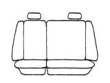 Custom Made Esteem Velour Seat Covers Proton Gen 2 4 Door Hatch 2006-On 2 Rows