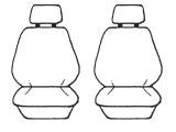 Esteem Velour Seat Covers Set Suits Subaru L Series DL Wagon 1987-1990 2 Rows