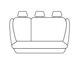 Esteem Velour Seat Covers Set Suits Subaru Outback Hatch Wagon 12/2003-6/2009 2 Rows