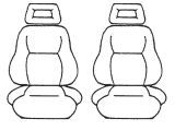 Custom Made Esteem Velour Seat Covers Daihatsu Rocky 2 Door Wagon 1993-1994 2 Rows