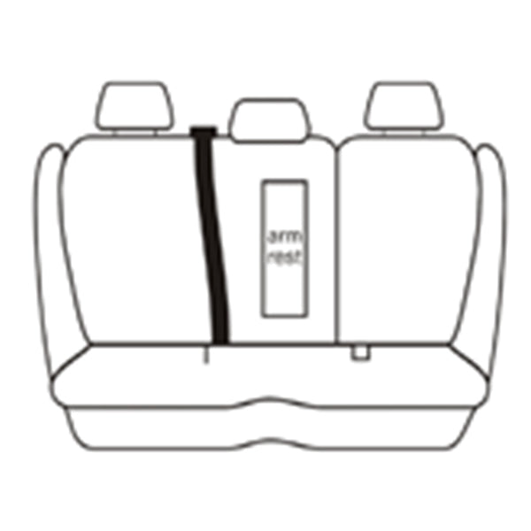 Esteem Velour Seat Covers Set Suits Toyota Camry Ateva 4 Door Sedan 7/2006-11/2011 2 Rows