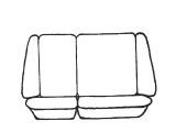Esteem Velour Seat Covers Set Suits Toyota Camry CS Wagon 1987-1989 2 Rows