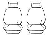 Esteem Velour Seat Covers Set Suits Toyota Camry Sprint / V6 Import Sedan 1988-1990 2 Rows