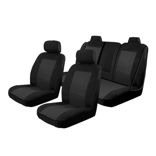 Seat Covers Set Suits Holden Commodore VF SS-V/SS/SV6/Redline Wagon 6/2013-9/2017 Esteem Velour 2 Rows Black