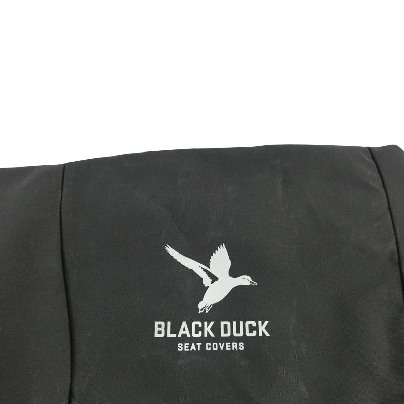 Black Duck Canvas Black Console & Seat Covers Suits Nissan Patrol GU Y61 Series 4-8 and DX Wagon 10/2004-11/2012