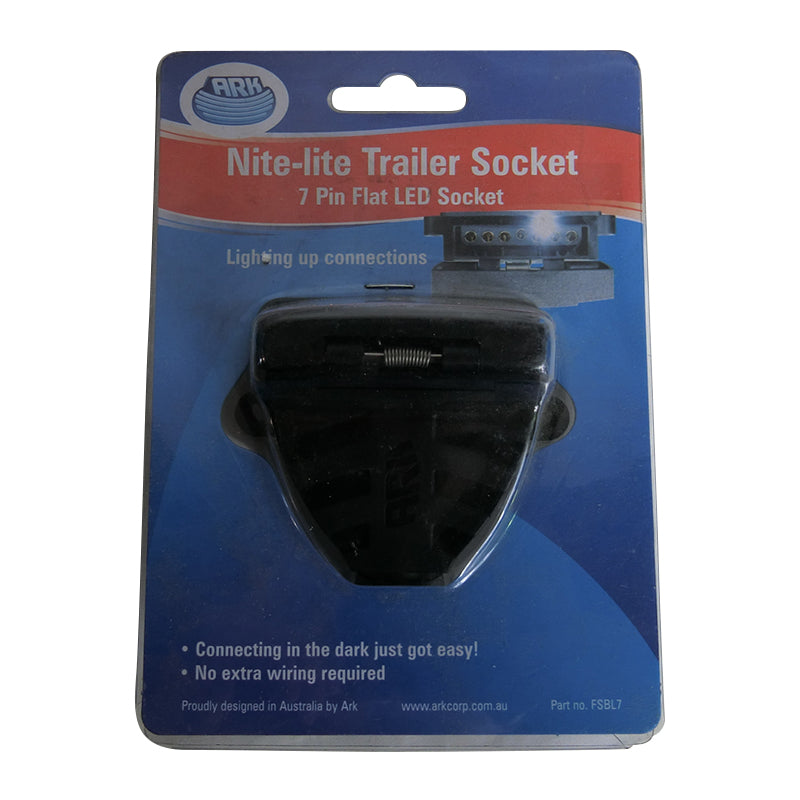 ARK Nite Lite LED Trailer 7 Pin Flat Socket FSBL7