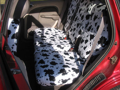 Seat Covers Suits Daihatsu Charade CR CS CX CXA TS Hatch  1988 - 1995 Cow Print Rear Row