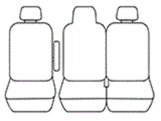 Canvas Custom Made Front Seat Covers suits Renault Trafic X82 SWB/LWB 103kW/Premium 103kW/Premium 125kW 1/2015-On Deploy Safe OUT7102CHA