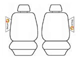 Custom Made Black Leather Look Seat Covers suits Toyota Rav4 2/2013-12/2018 Deploy Safe Front & Rear