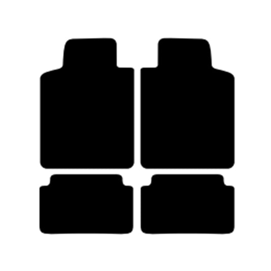 Floor Mats Suits Mitsubishi Pajero Sport QE 10/2015-On Front & Rear Black TPM33014