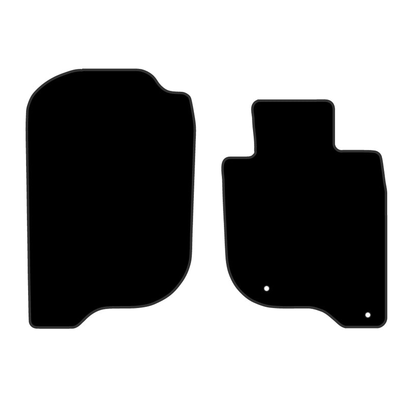 Custom Floor Mats Suits Mitsubishi Pajero Sport QE 10/2015-On Front Pair Black TPM33012