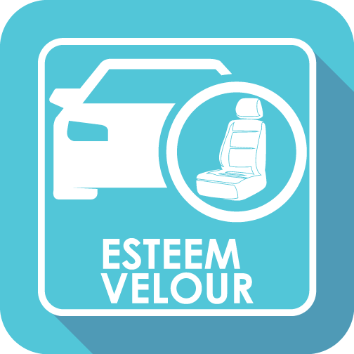 Esteem Velour Seat Covers Set Suits Honda Civic 10th Gen VTi/VTi-S/VTi-L/RS/VTi-LX Sedan 2/2017-On 2 Rows