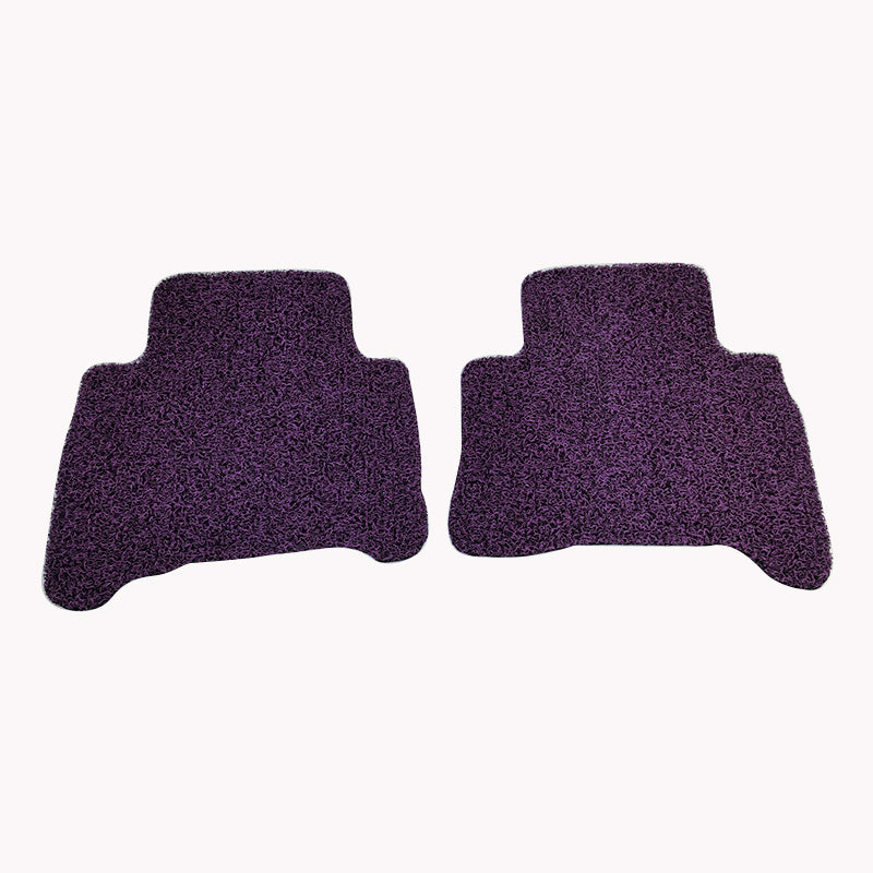 Custom Floor Mats suits Toyota Prado 150 2013-On Front & Rear (Auto Trans) Rubber Composite PVC Coil Set of 4 Purple