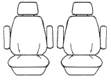 Custom Made Esteem Velour Seat Covers Suits LDV G10 SV7A People Mover 4/2015-On 3 Rows