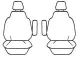 Custom Made Esteem Velour Seat Covers suits Toyota Tarago GLI / GLX Wagon 1988-1989 3 Rows