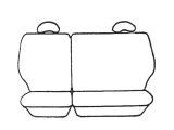 Esteem Velour Seat Covers Set Suits Toyota Tarago Lusida Import Van Wagon 1993 3 Rows