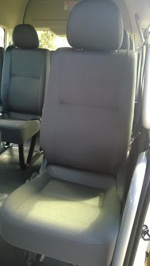 Esteem Velour Custom Made Seat Covers Toyota Hiace Commuter Bus 1984-On 5 or 6 Rows