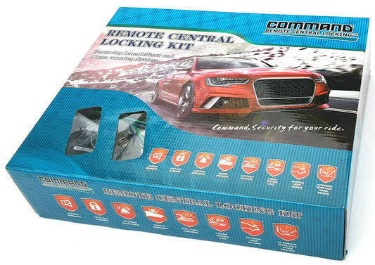 Command Remote 4 Door Central Locking System Kit With Immobiliser 2CCLKR-AI