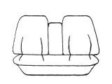 Custom Made Esteem Velour Seat Covers Volvo 164E Sedan 1972-1976 2 Rows