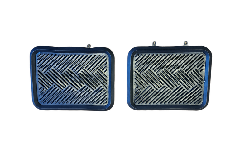 Rubber Floor Mats Town & Country 4WD Rear Black Pair FMJR01