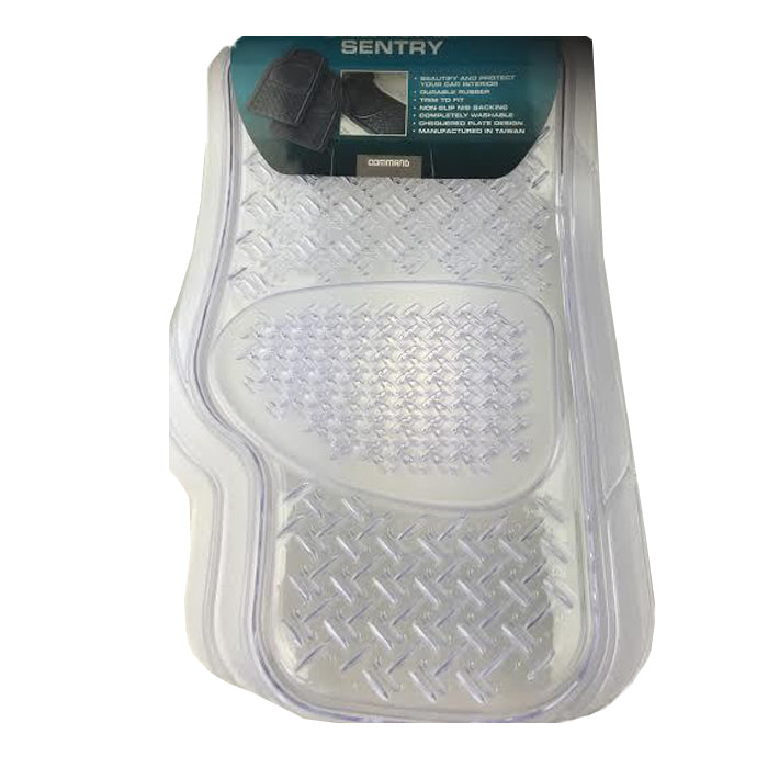 Sentry Rubber Front Floor Mats - Clear Pair 4592016