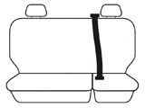 Esteem Velour Seat Covers Set Suits Holden Colorado RG LX / LT Crew Cab 06/2012-10/2013 2 Rows