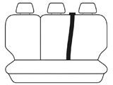 Velour Seat Covers Set Suits Kia Rio UB S / SI / SLI 4 Door Hatch 09/2011-6/2013 2 Rows