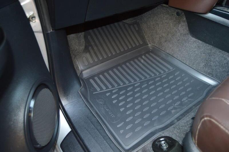 3D Custom Floor Mats suits Toyota Hilux (Auto) Dual Cab Workmate/SR/SR5 8/2015-On Rubber 4 Piece EXP.ELEMENT3D48153210k