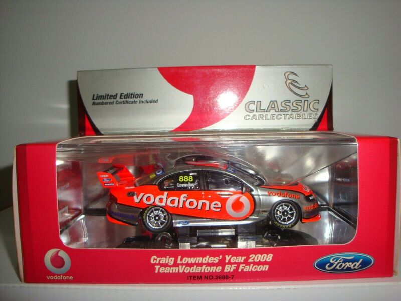 1:43 2008 Craig Lowndes Team Vodafone Bf Falcon 2888-7