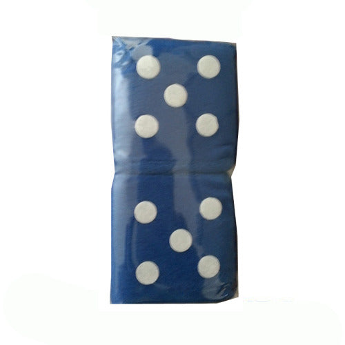 Dice Fluffy Blue One Pair