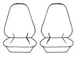 Custom Made Esteem Velour Seat Covers Suits Ford Falcon XC / XD / XE Sedan 1977-1980 2 Rows
