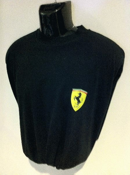 Genuine Ferrari Scudetto Large T-Shirt Black XL