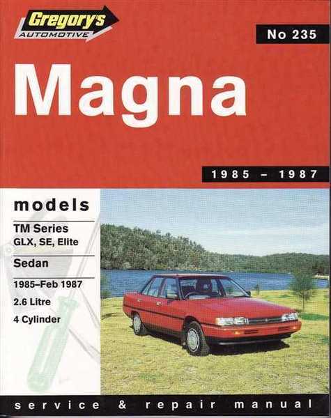 Gregorys Workshop Manual Magna TM 1985-2/1987 2.6 LT 4 CYL GR235