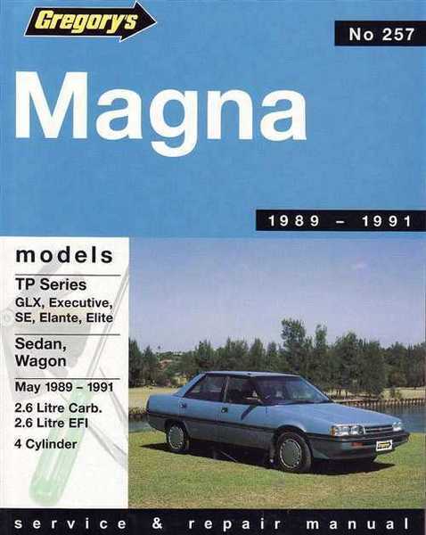 Gregorys Workshop Manual Magna Tp 4 CYL 1989-1991 GR257