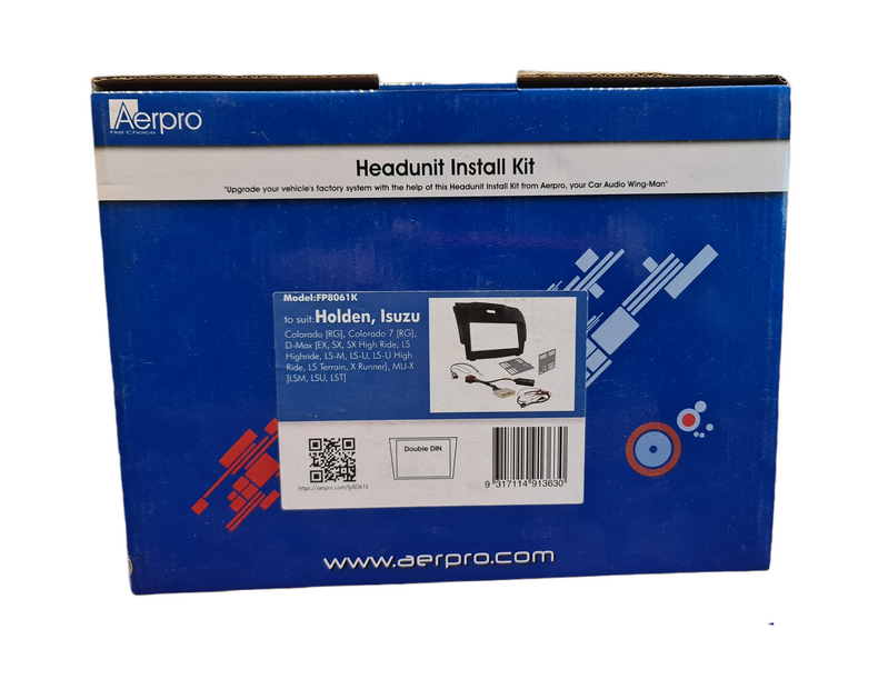 Facia Install kit Suits Holden Colorado 2012-2014, Suits Isuzu D-Max 2012-7/2020, MU-X 2012-7/2020 Black FP8063BK