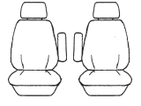 Velour Seat Covers Tata Xenon Dual Cab 11/2013-On 2 Rows