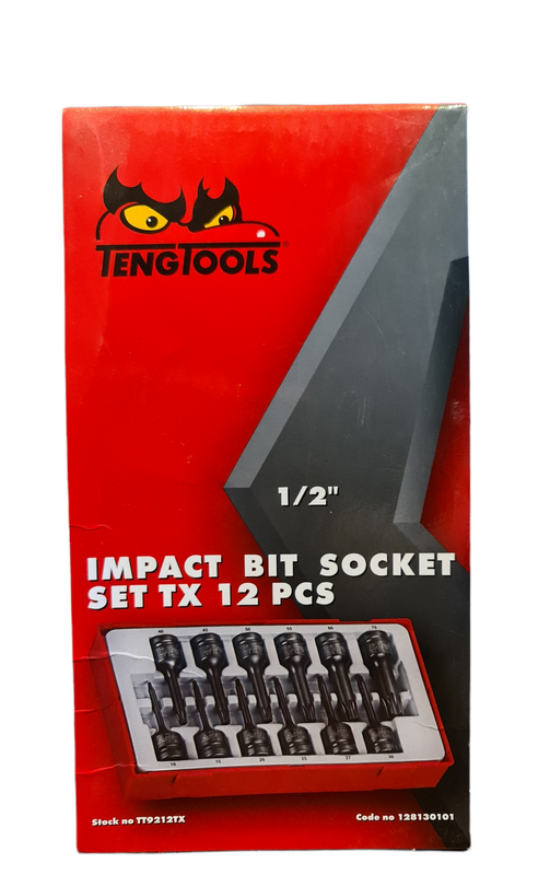 Teng Tools - Torx Impact Socket Set 1/2in Drive 12 Piece TT9212TX