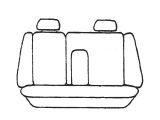 Esteem Velour Seat Covers Set Suits Ford Mondeo GLX Sedan 1995 2 Rows