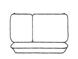 Esteem Velour Seat Covers Set Suits Ford Mondeo LX Sedan 1995 2 Rows