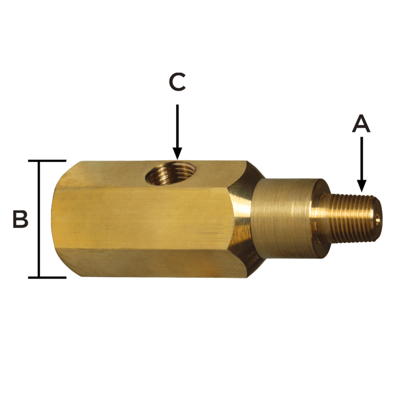 Saas Car Oil Pressure T-Piece Brass Adaptor M14x1.5 Gauge Sender SGA230035