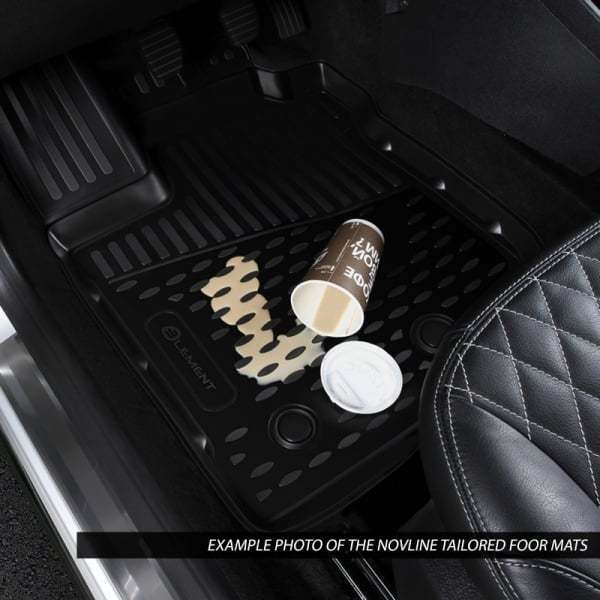 3D Rubber Floor Mats Suits Nissan Navara NP300 Dual Cab 2016-On Manual Trans 3 Piece EXP.ELEMENT3D3665210K