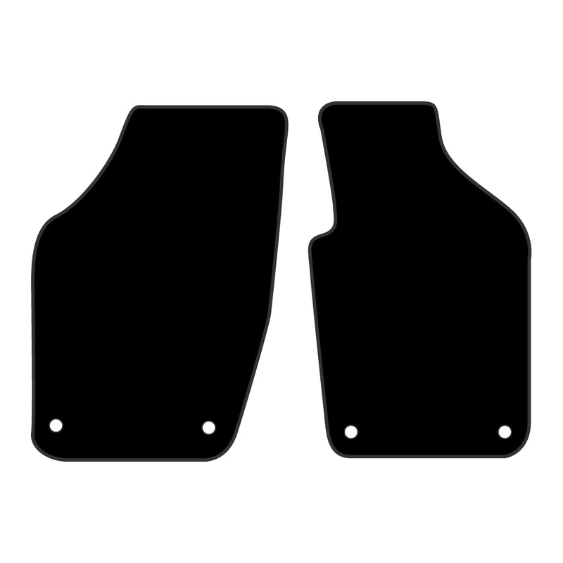 Tailor Made Floor Mats Suits Volkswagen VW Polo 9/2003-2009 Custom Fit Front Pair Oval Clips VW052