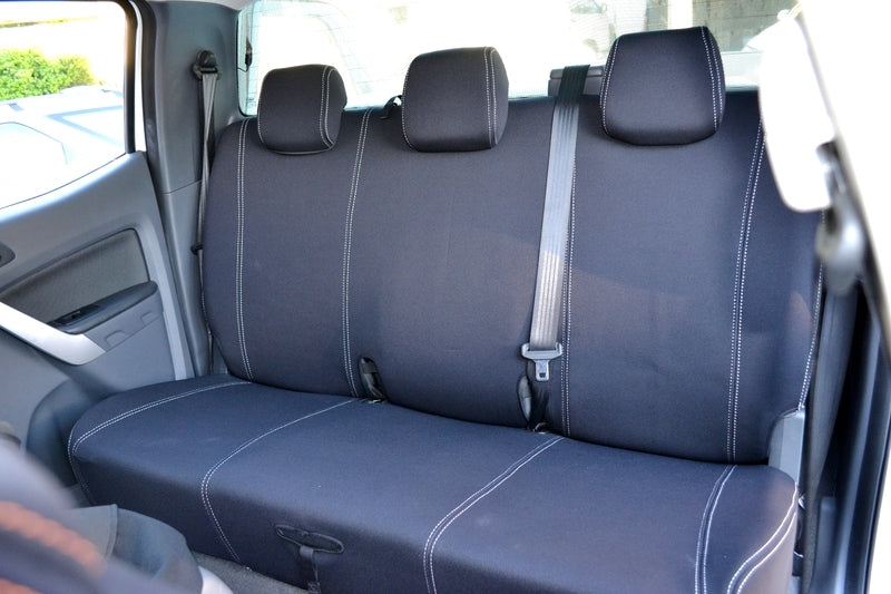 Wet Seat Neoprene Seat Covers Suits Ford Ranger PX Dual Cab 7/2011-5/2015